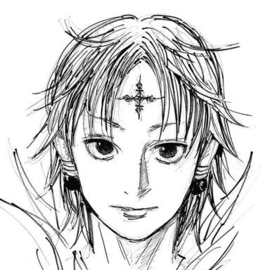 Face of the manga character Chrollo Lucilfer